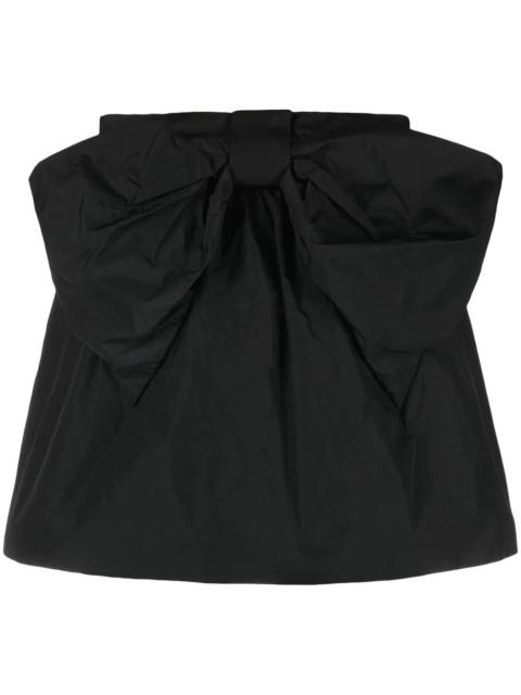 REDValentino bow-detail taffeta mini skirt