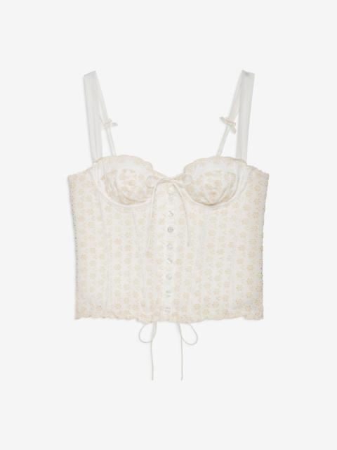 For Love & Lemons Eyelet Rose Bustier