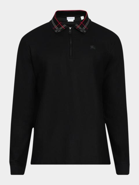 Burberry Men's Pelham Half-Zip Polo Sweater