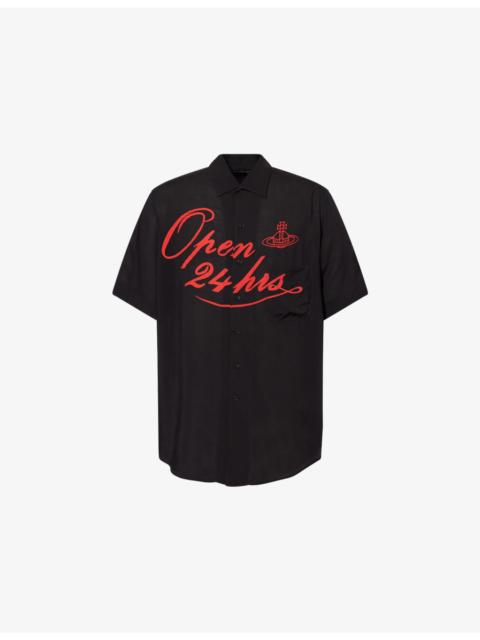 Vivienne Westwood Open 24h Bowling Short-Sleeves Woven Shirt