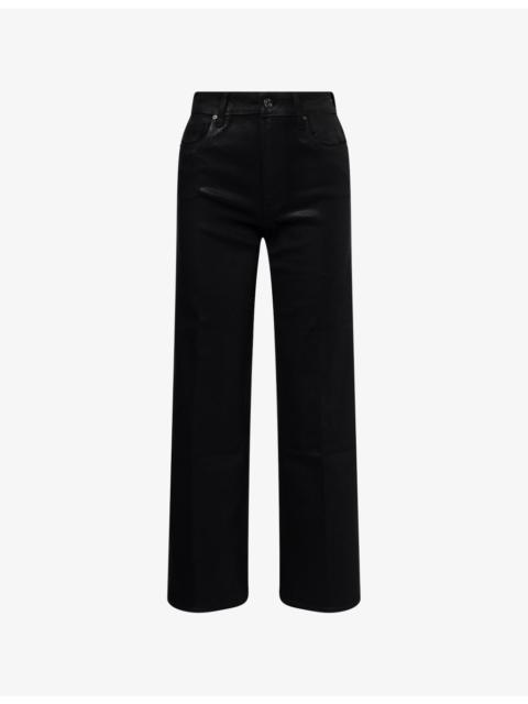 PAIGE "Anessa 31"" Wide-Leg Denim Jeans"