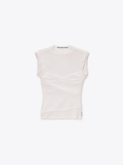 Alexander Wang twisted bust layered tank