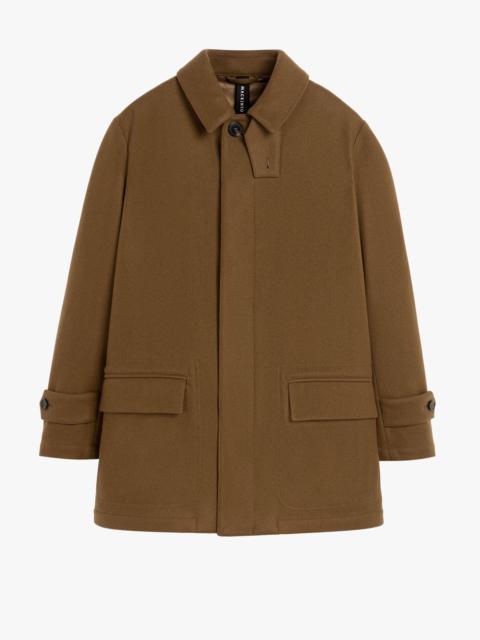 TRAVEL DARK CAMEL WOOL COAT