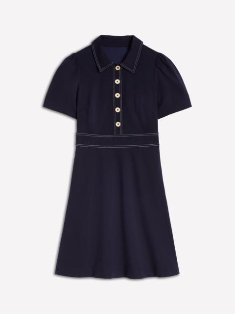 BODEN Nicolette Ponte Shirt Dress-Navy
