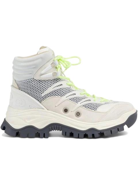 GUCCI Gucci Lace Up Ankle Boot Grey White (Women's)