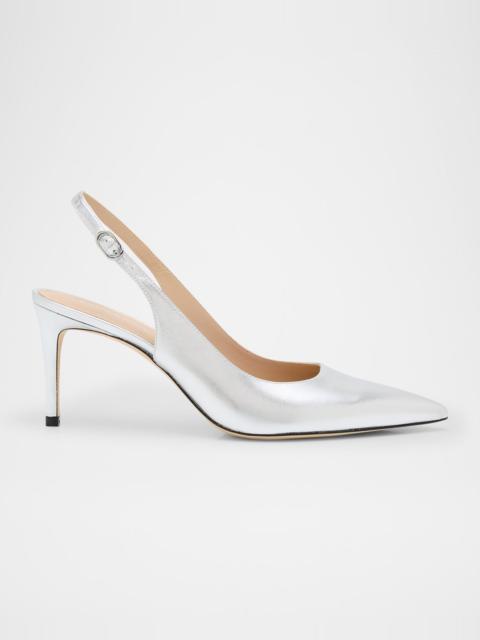 Stuart Weitzman Stuart Metallic Slingback Pumps