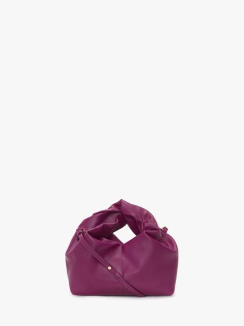 JW Anderson MINI TWISTER HOBO WITH STRAP - LEATHER CROSSBODY BAG