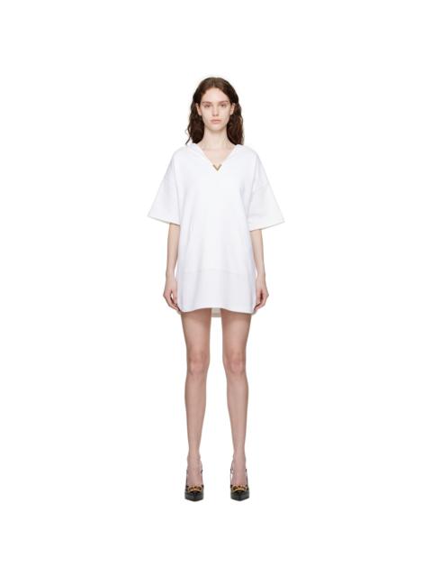 White Hooded Minidress