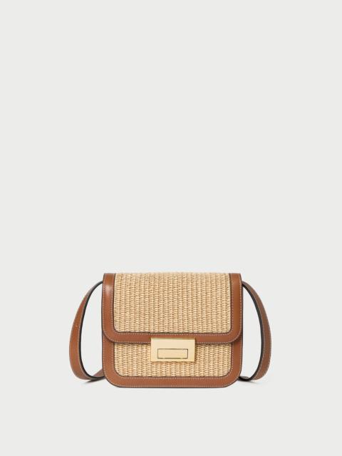 LOEFFLER RANDALL Desi Natural/Cacao Straw Crossbody