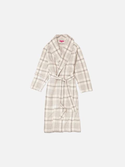 The Elder Statesman SABLE PLAID OVERCOAT