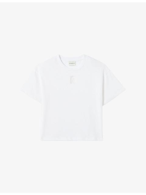 Claudie Pierlot Branded Relaxed-Fit Cotton-Jersey T-Shirt