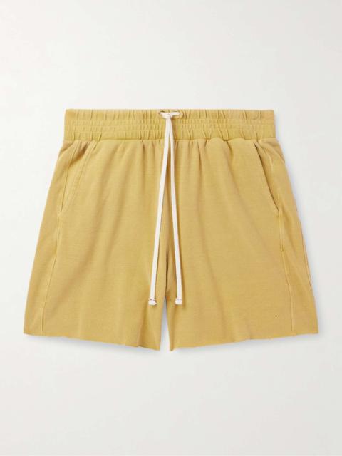 LES TIEN Cotton-Jersey Piqué Drawstring Shorts