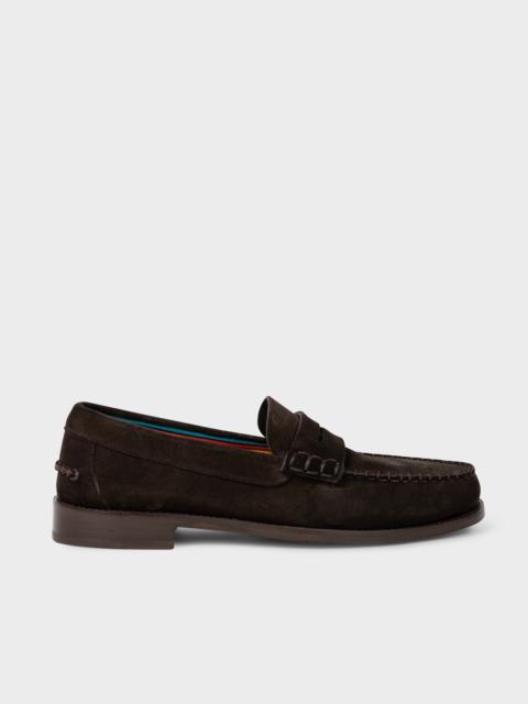 Paul Smith Brown Suede 'Lido' Loafers