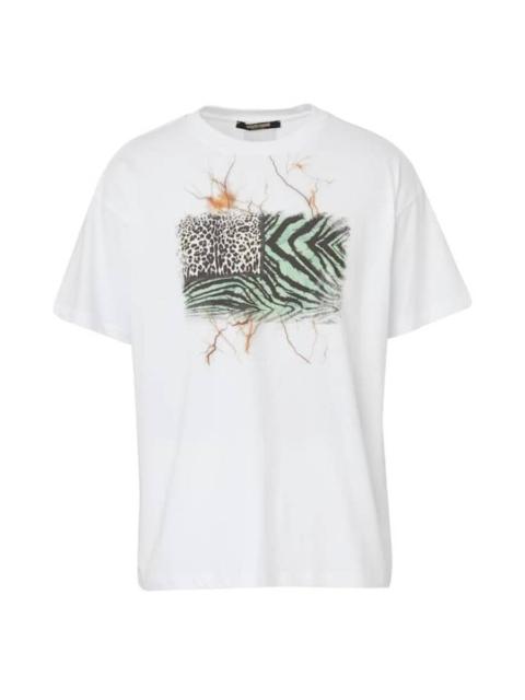 Roberto Cavalli Roberto Cavalli Flag Animalier Patchwork T-Shirt
