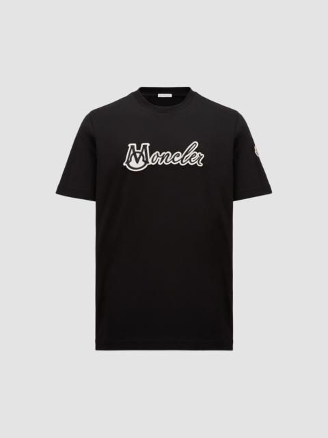 Moncler Embroidered Varsity Logo Cotton T-shirt