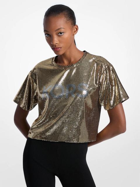 MICHAEL KORS KORS Sequined Boxy T-Shirt