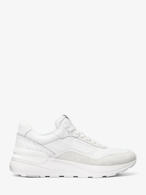 MICHAEL KORS Trevor Mixed-Media Trainer