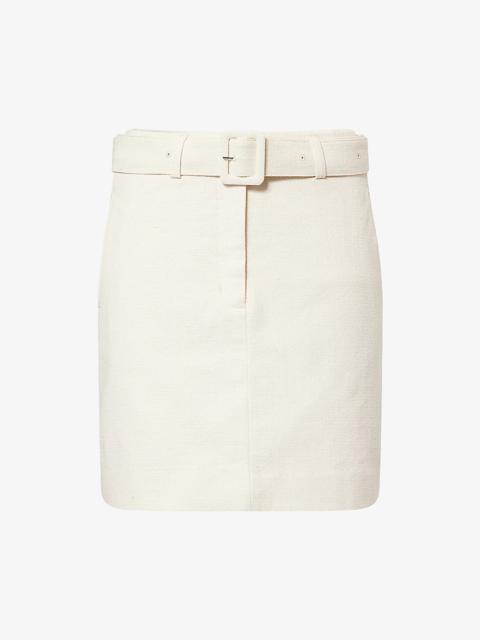 Holzweiler Annie Belted Cotton Mini Skirt