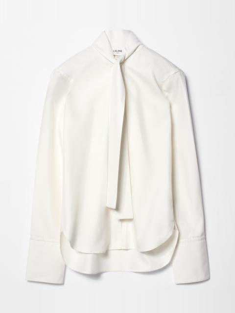 CELINE lavalliere shirt IN silk twill