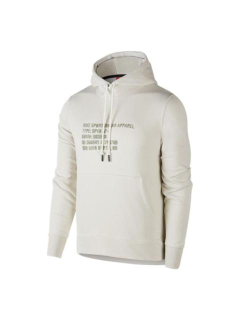 Nike Nike Sportswear Letter Print Hoodies 'White' AH2021-072