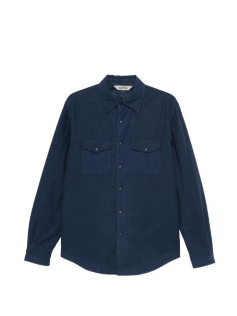 Aspesi Mod. 13 buttoned chest-pocket cotton overshirt