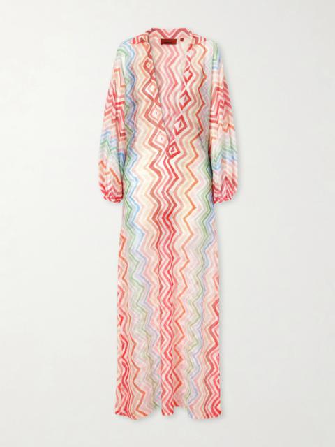 Missoni Striped Crochet-knit Coverups