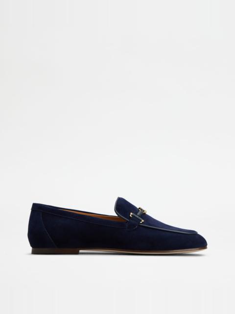 LOAFERS IN SUEDE - BLUE