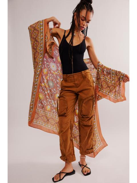 FREE PEOPLE Magic Dance Border Print Duster