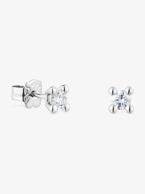 TOUS Platinum Earrings with 0.36ct lab-grown diamonds TOUS Shine LGD