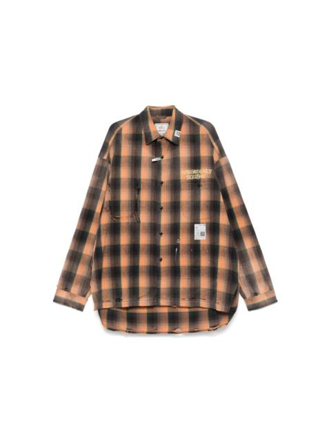 NEIGHBORHOOD HALF HOMBRE CHECK SHIRT L/S - BEIGE | feature NEIGHBORHOOD HALF HOMBRE CHECK SHIRT L/S - BEIGE | feature