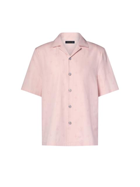 Louis Vuitton Embroidered Open Collar Short-Sleeved Shirt
