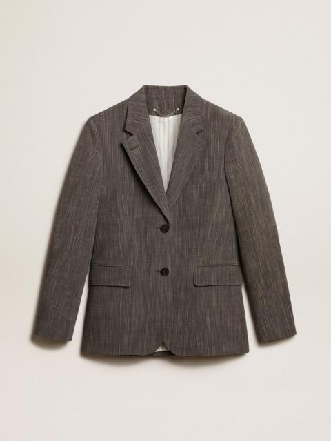 Golden Goose Women’s single-breasted wool blend jacket