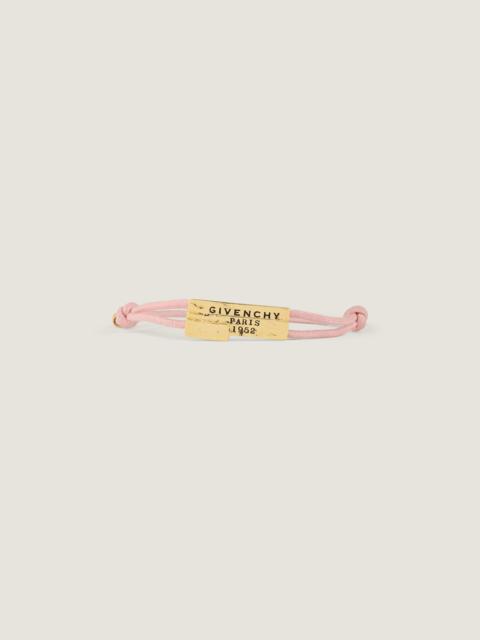 Givenchy GIVENCHY TAPE CORD BRACELET IN COTTON AND METAL
