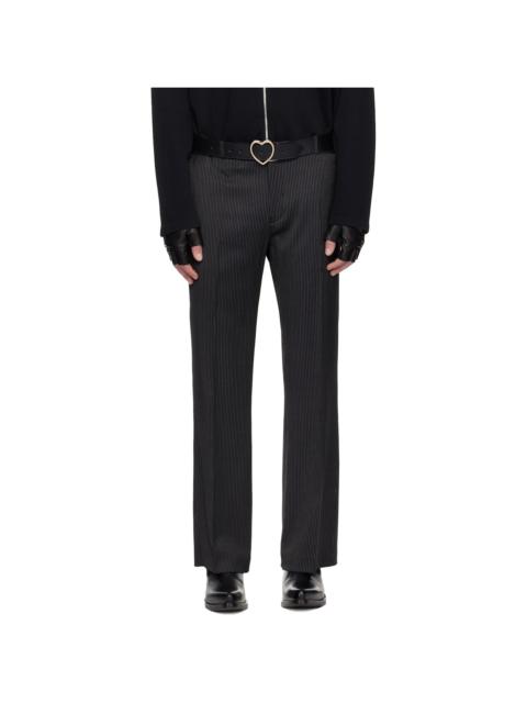 ERNEST W. BAKER Black Loose Fit Flare Trousers