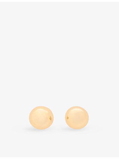 maje Sphere Brass Stud Earrings