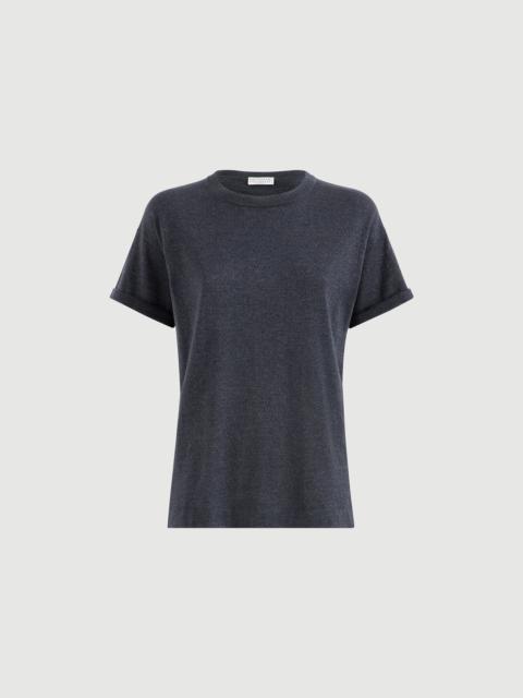 Brunello Cucinelli 반짝이 디테일 티셔츠