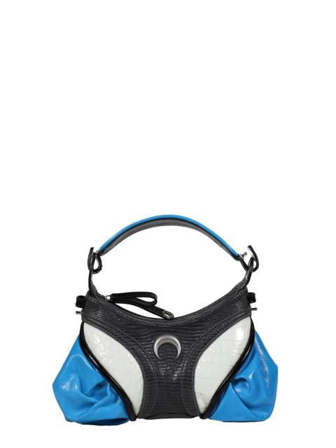 Marine Serre LIZARD PRINTED LEATHER FUTURA MINI / ANTHRACITE