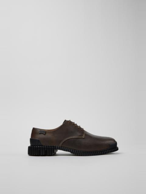 CAMPER Pix Beige Nubuck Shoes for Women.