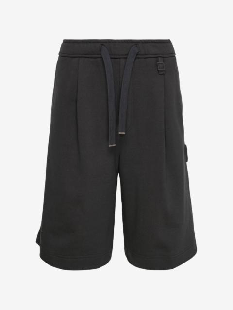 Wooyoungmi pleated drawstring shorts