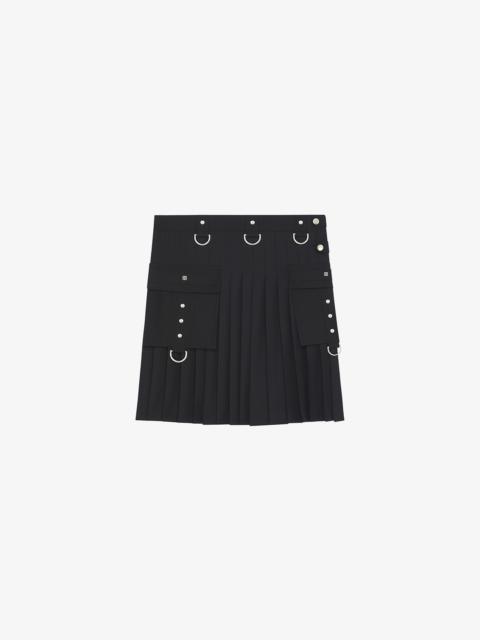 Givenchy KILT SKIRT IN WOOL AND MOHAIR