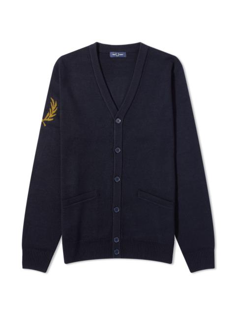 Fred Perry Fred Perry Intarsia Laurel Wreath Cardigan
