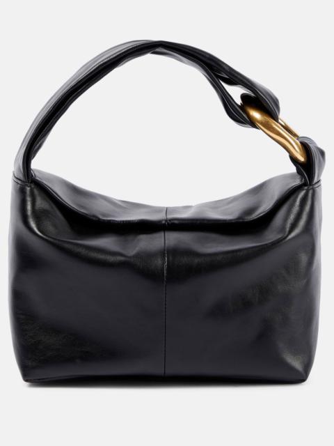 Jil Sander Tangle Rings Small leather shoulder bag
