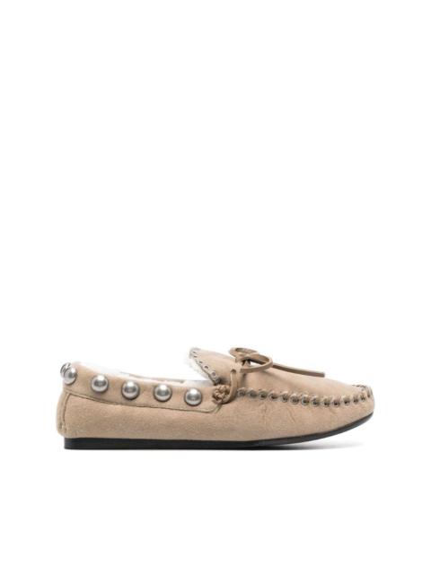 Faomee studded suede loafers