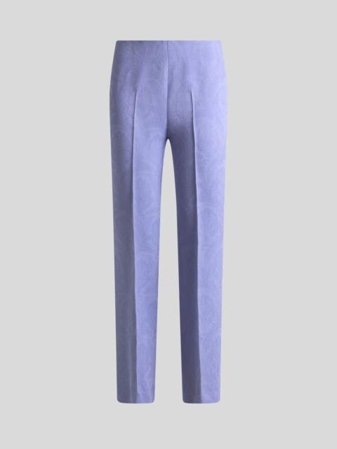 CADY JACQUARD TROUSERS