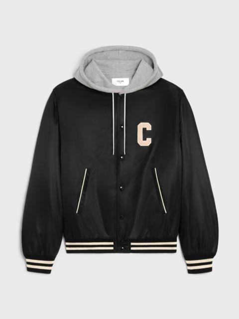 CELINE oversized hooded teddy jacket in nylon