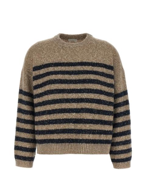 Brunello Cucinelli sequin-embellished striped sweater