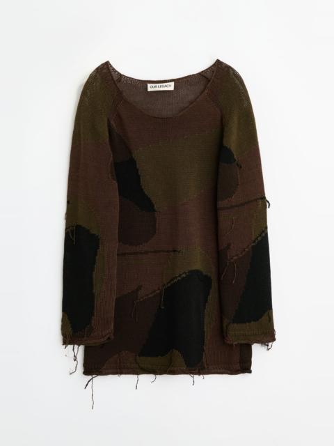 False Roundneck Camo Cotton Rafia