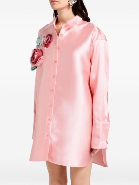 MARQUES’ALMEIDA floral-appliqué shirt