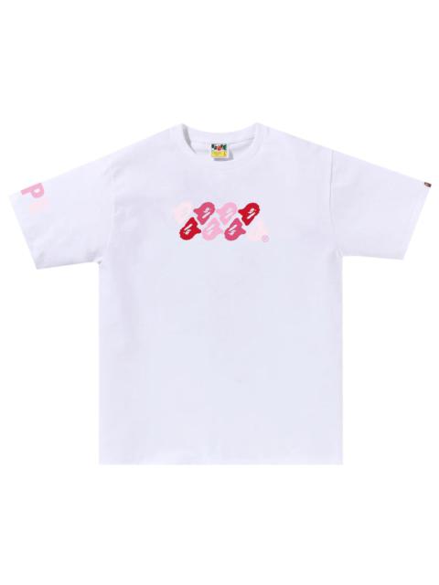 BAPE ABC Camo Tee 'White/Pink'