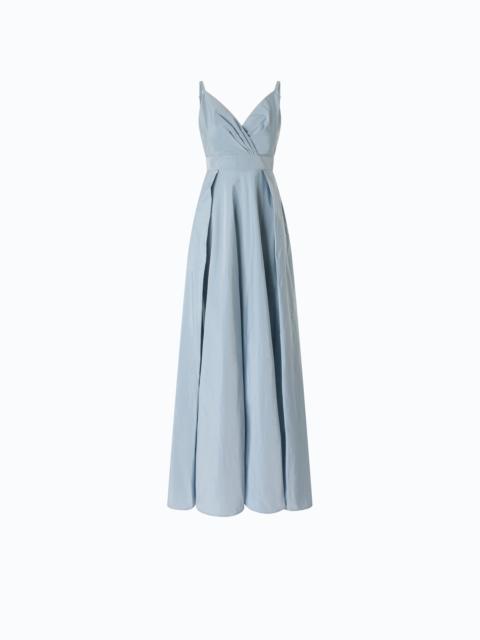 PINKO LONG TAFFETA DRESS WITH SLIT